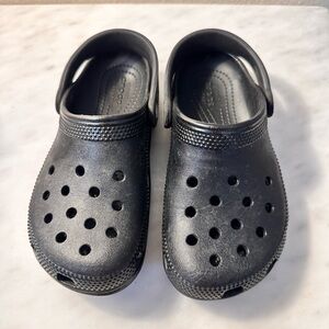 CROCS Kids Classic Black Water Shoes